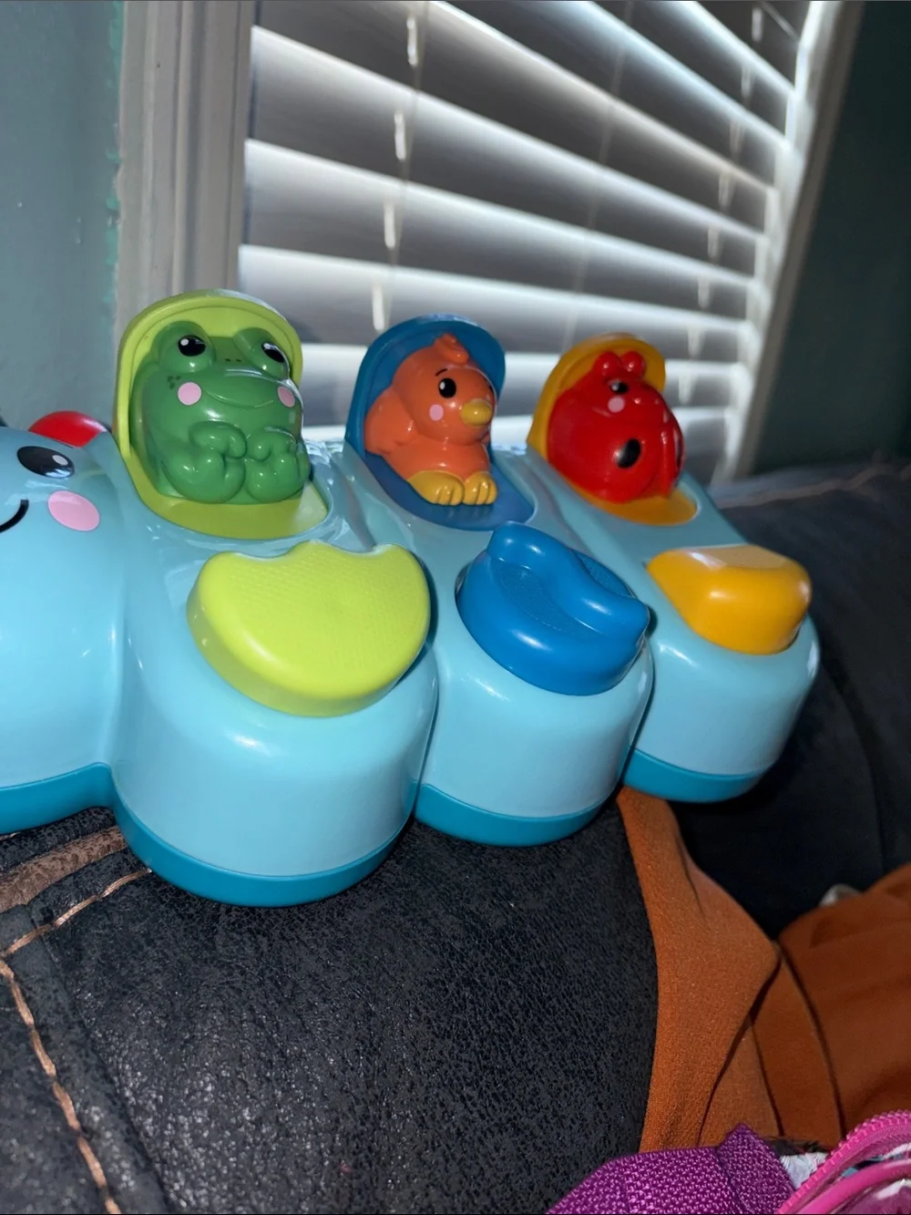 Fisher Price~Blue Caterpillar Pop-Up Toy